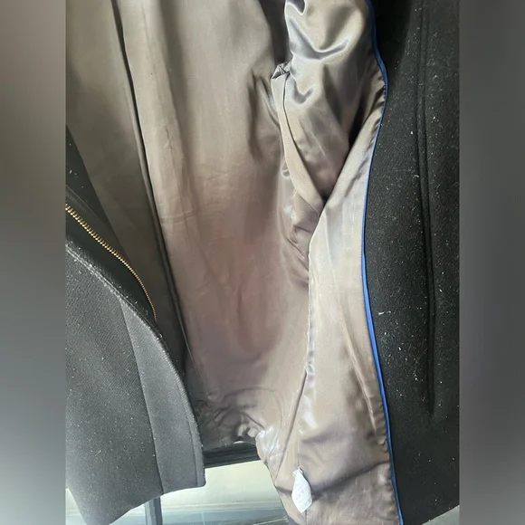 Iconic J.Crew Black Cocoon Coat Stadium Cloth by Nello Gori - Picture 10 of 12